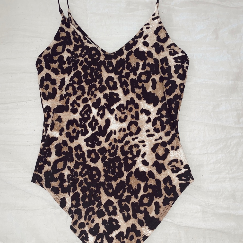 Cheetah print body suit